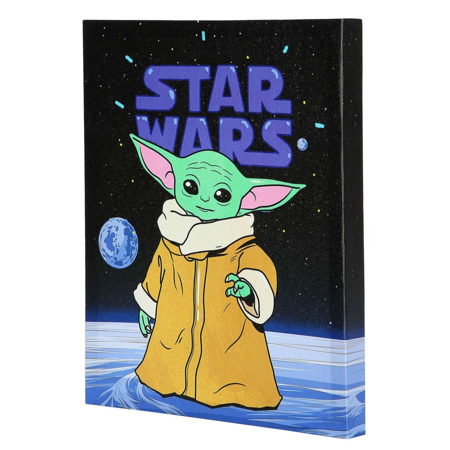 Wall Art * | Aa 11X14 Baby Yoda Canvs Wall For Sale