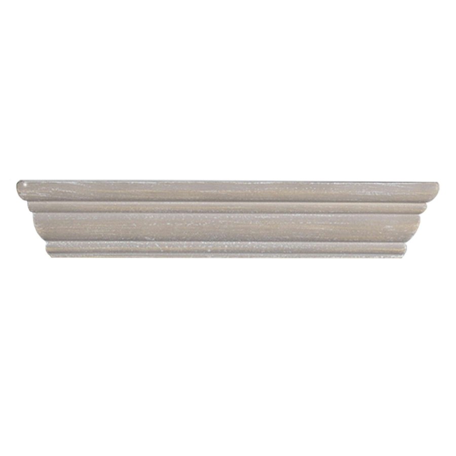 Wall Accents * | Kate 12In. Light Grey Wood Ledge Absolute Quality