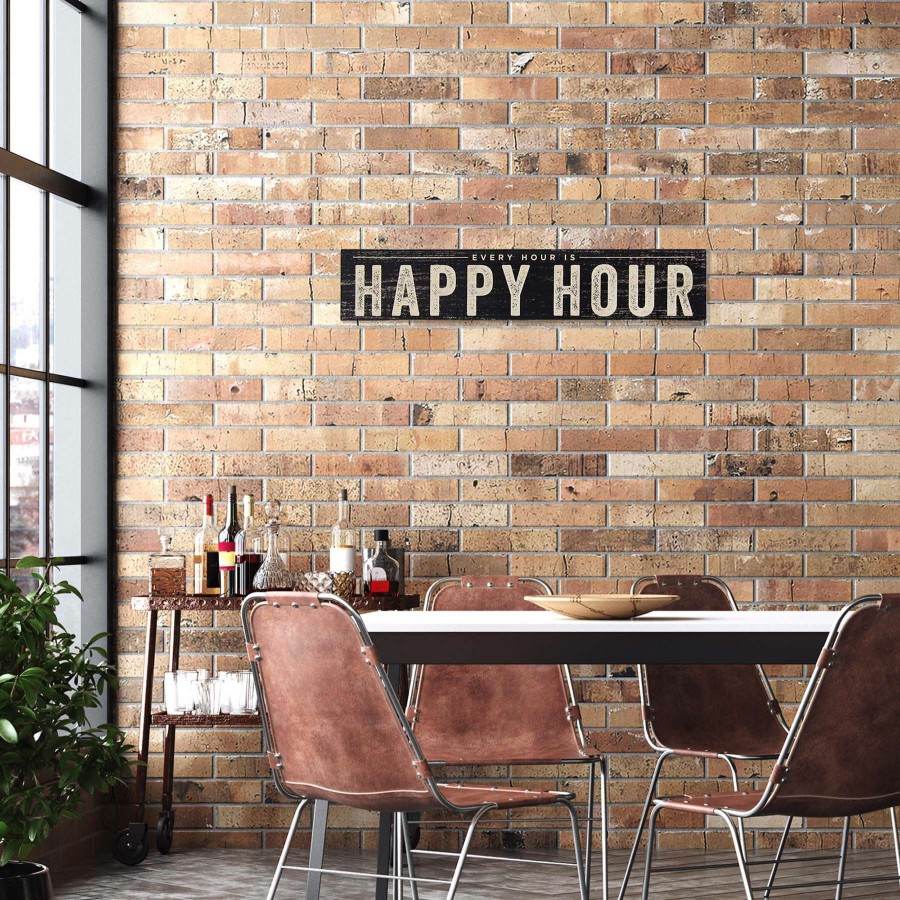 Wall Art * | Happy Hour Wall Art Sign, 36 7 Online Discount