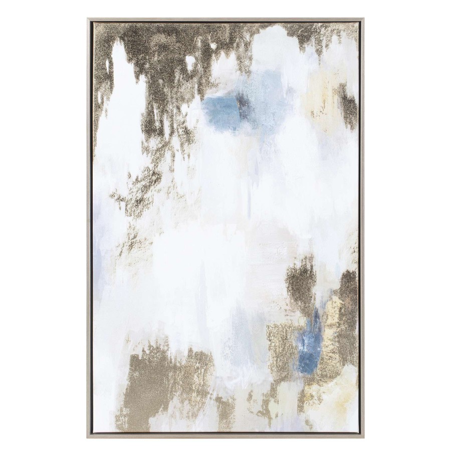 Wall Art * | Grace Mitchell Framed Gold Foiled Abstract Canvas Wall Art, 20 30 Excellent