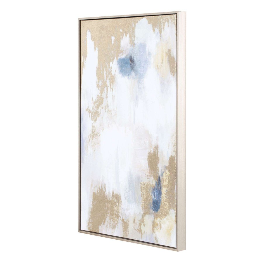 Wall Art * | Grace Mitchell Framed Gold Foiled Abstract Canvas Wall Art, 20 30 Excellent