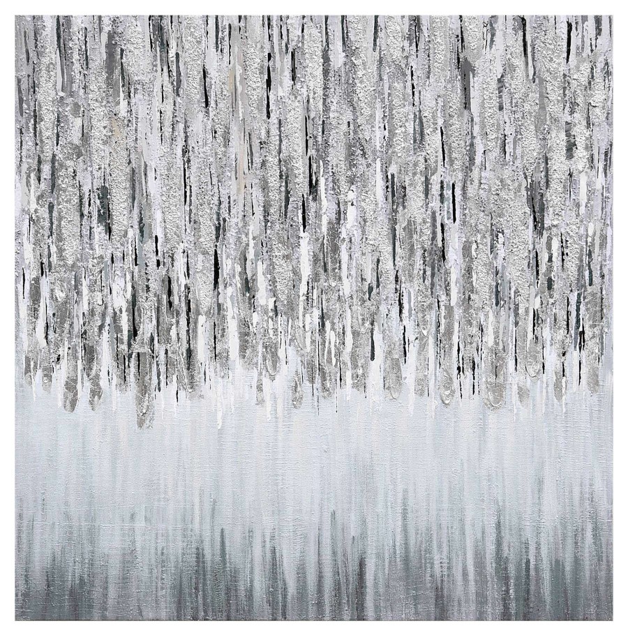 Wall Art * | Winter Rain Embellished Canvas Wall Art, 39 Wholesale