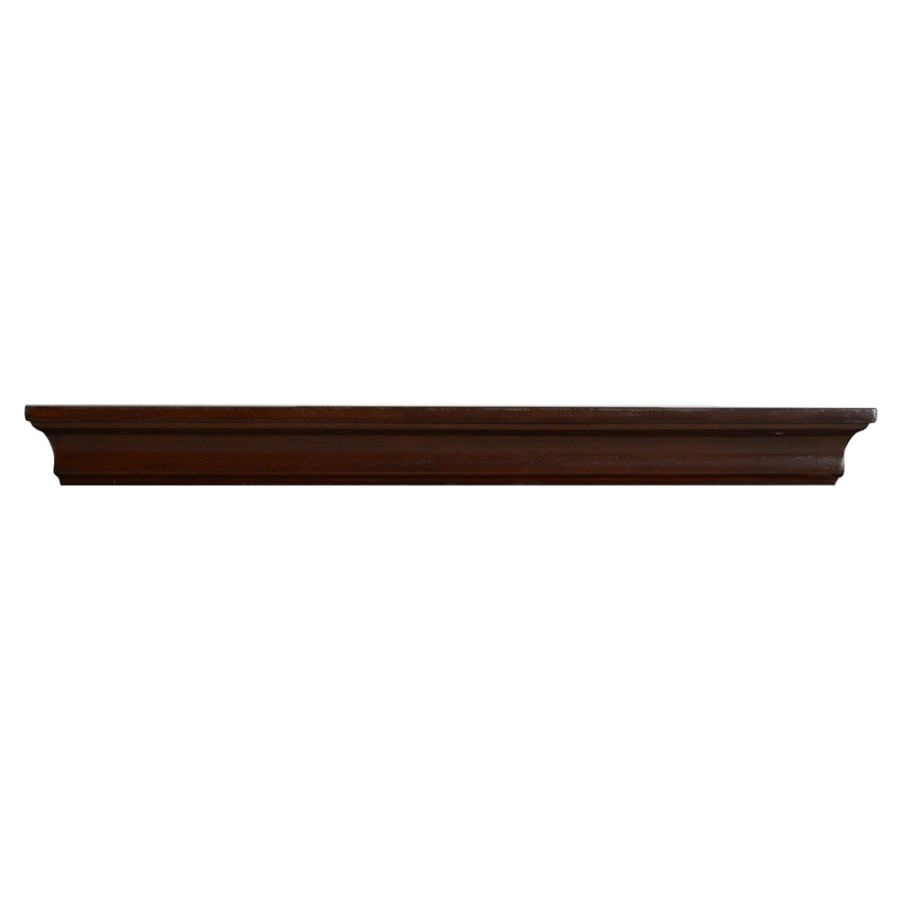 Wall Accents * | Kate 24In. Brown Wood Crown Ledge Superior Style