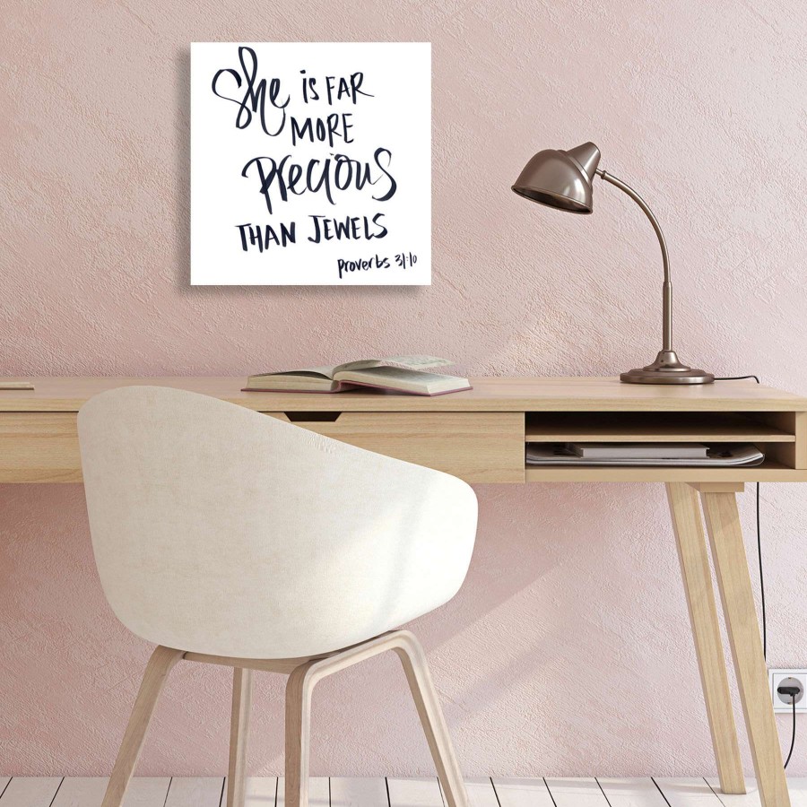 Wall Art * | More Precious Than Jewels Canvas Wall Art, 15 Discounts