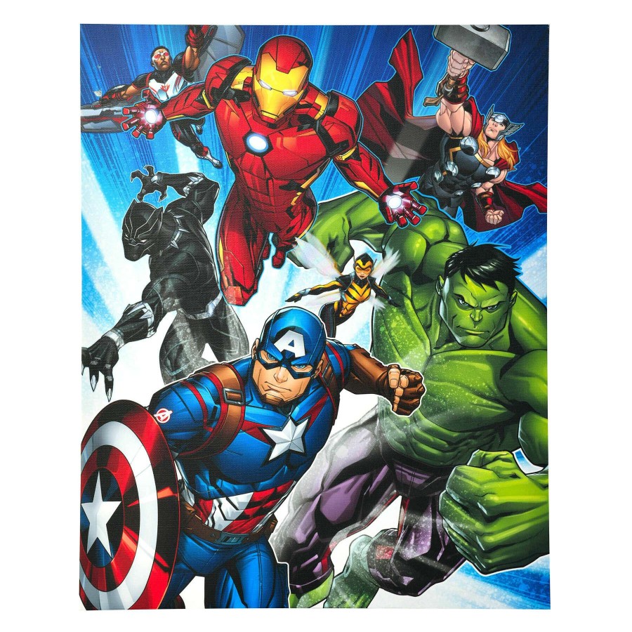 Wall Art * | Marvel Avengers Group Shot Canvas Wall Art, 16 20 Sale Online