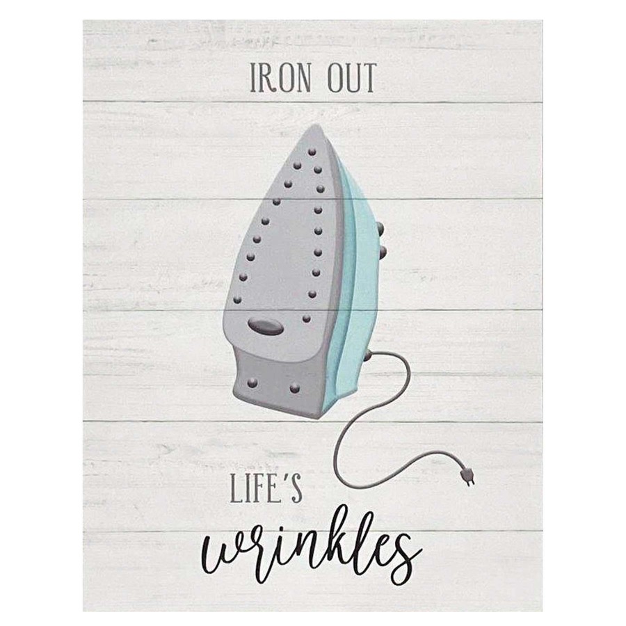 Wall Art * | Iron Out Life'S Wrinkles Canvas Wall Art, 11 14 Sale Online