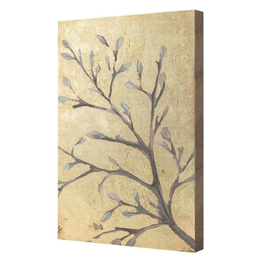 Wall Art * | 2-Piece Tan Trees Canvas Wall Art Set, 12 18 Exactly Discount