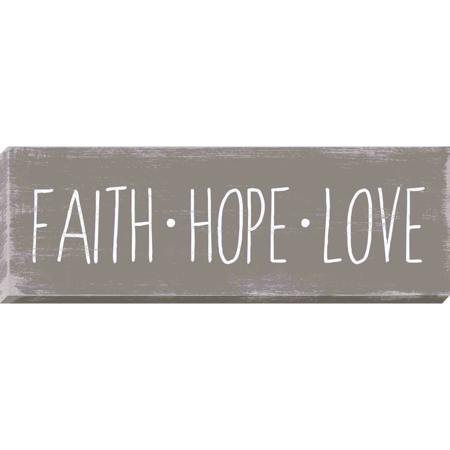 Wall Art * | Faith Hope Love Canvas Wall Art, 36 12 Store