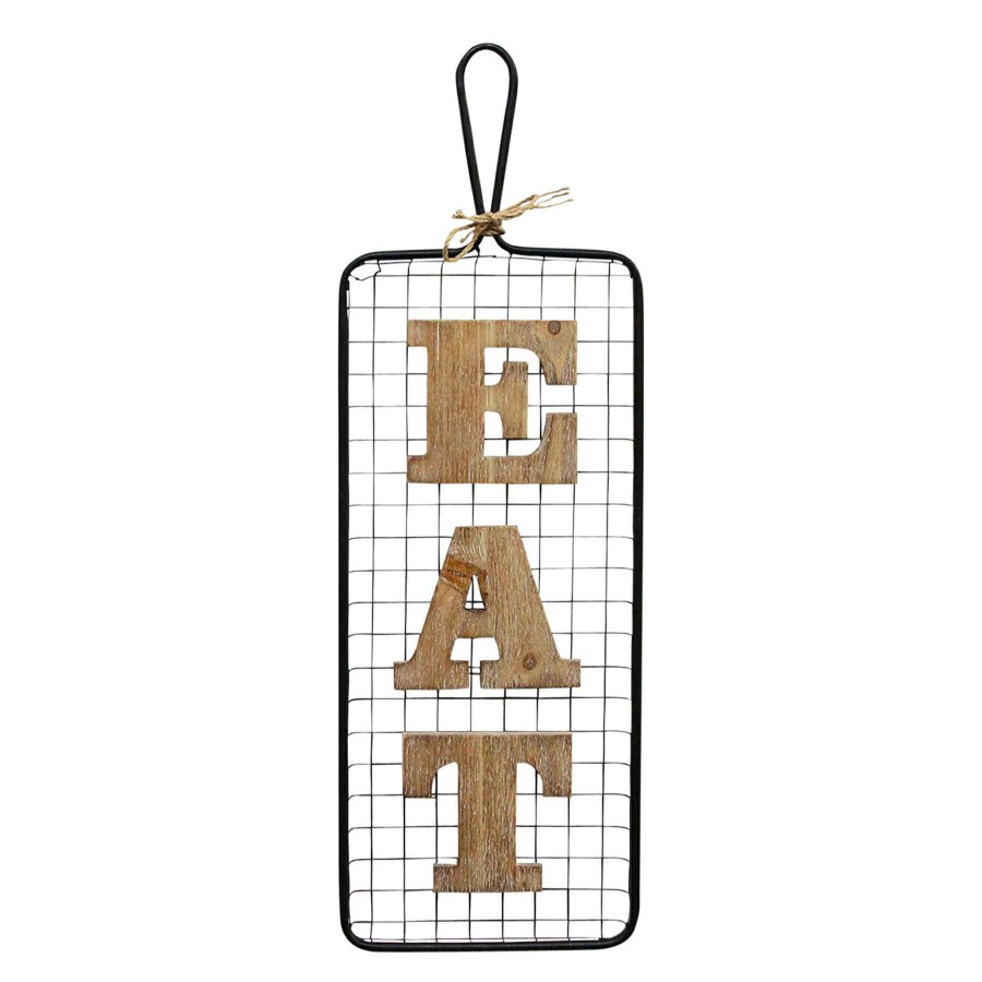 Wall Art * | 9X28 Eat Kitchen Wall Decor Online Discount