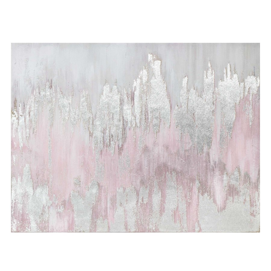 Wall Art * | Laila Ali Pink Abstract Canvas Wall Art, 40 30 Sale Online