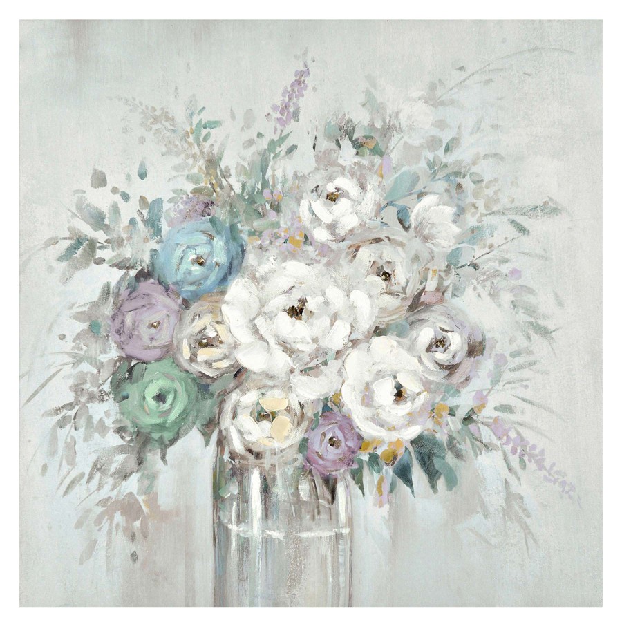 Wall Art * | Grace Mitchell 24X24 Floral Canvas Wall Art For Sale