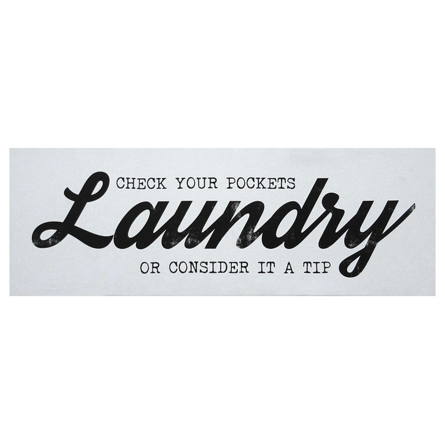 Wall Art * | Laundry Canvas Wall Art, 36 12 Latest Fashion