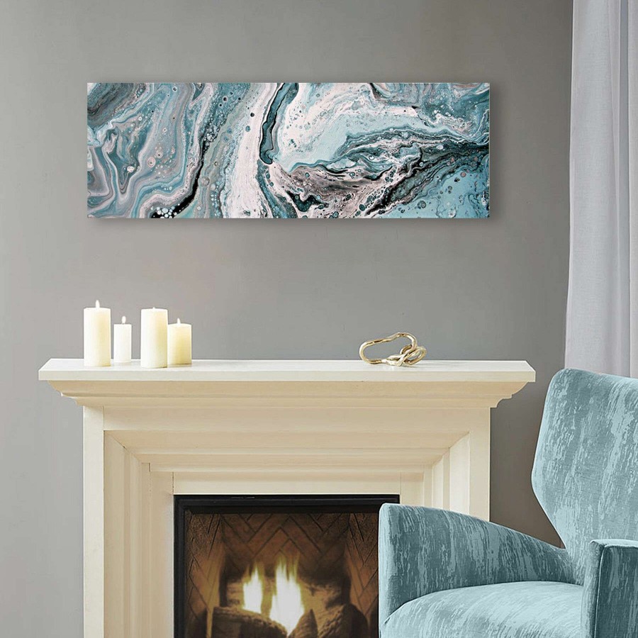 Wall Art * | Deep Blue Sea Panel Ii Canvas Wall Art, 36 12 Excellent