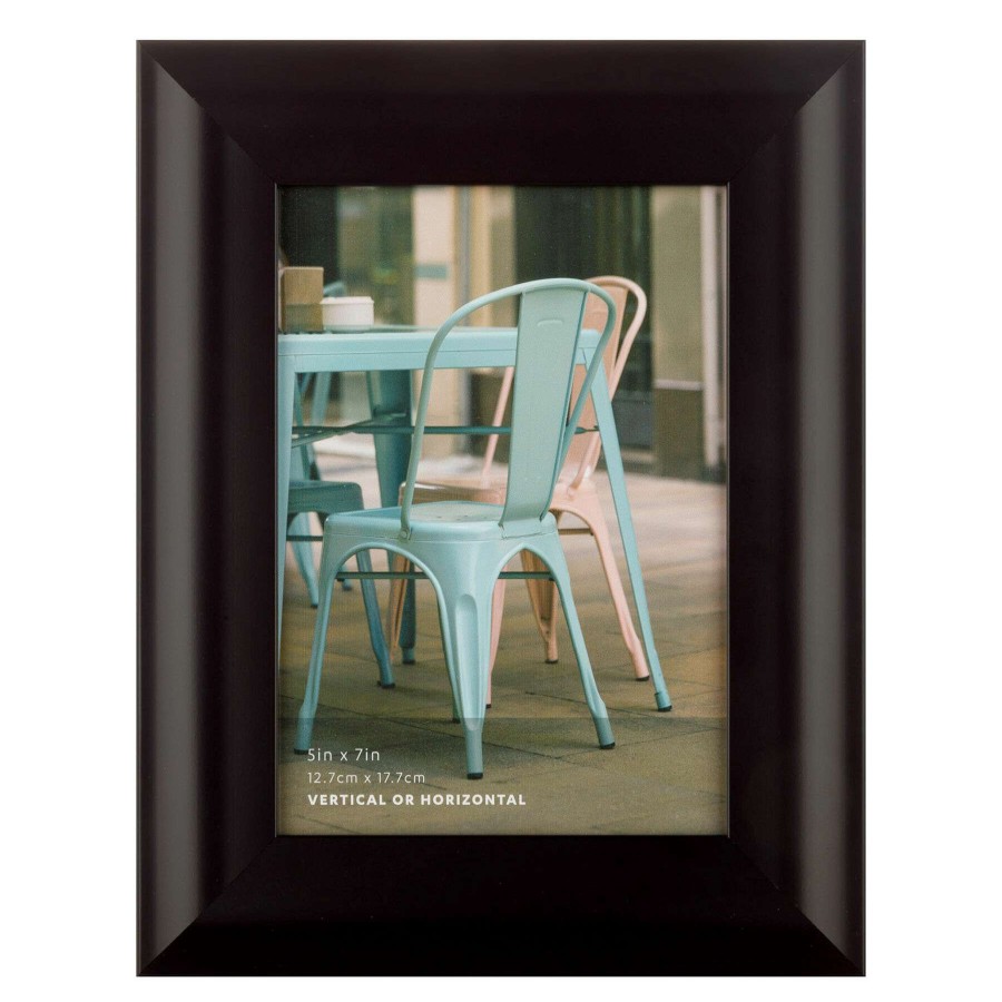 Tabletop Frames * | 5X7 Black Scoop Profile Tabletop Photo Frame Store