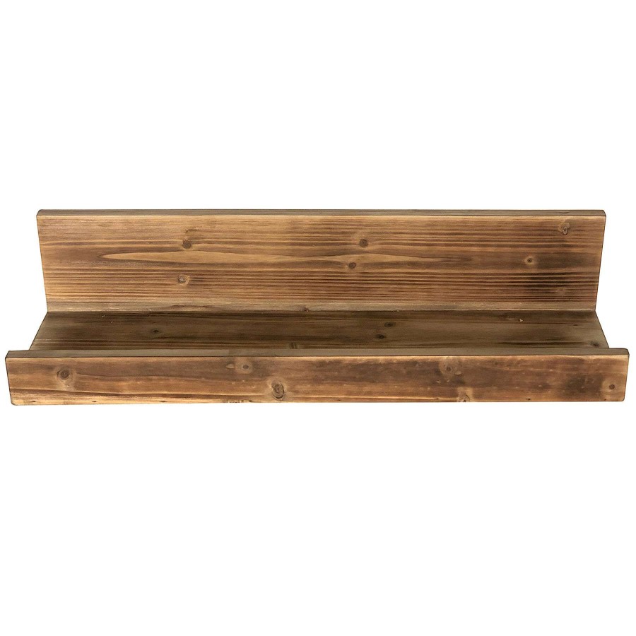 Wall Accents * | 24In. Wood Ledge Vintage Shelf At Lower Price