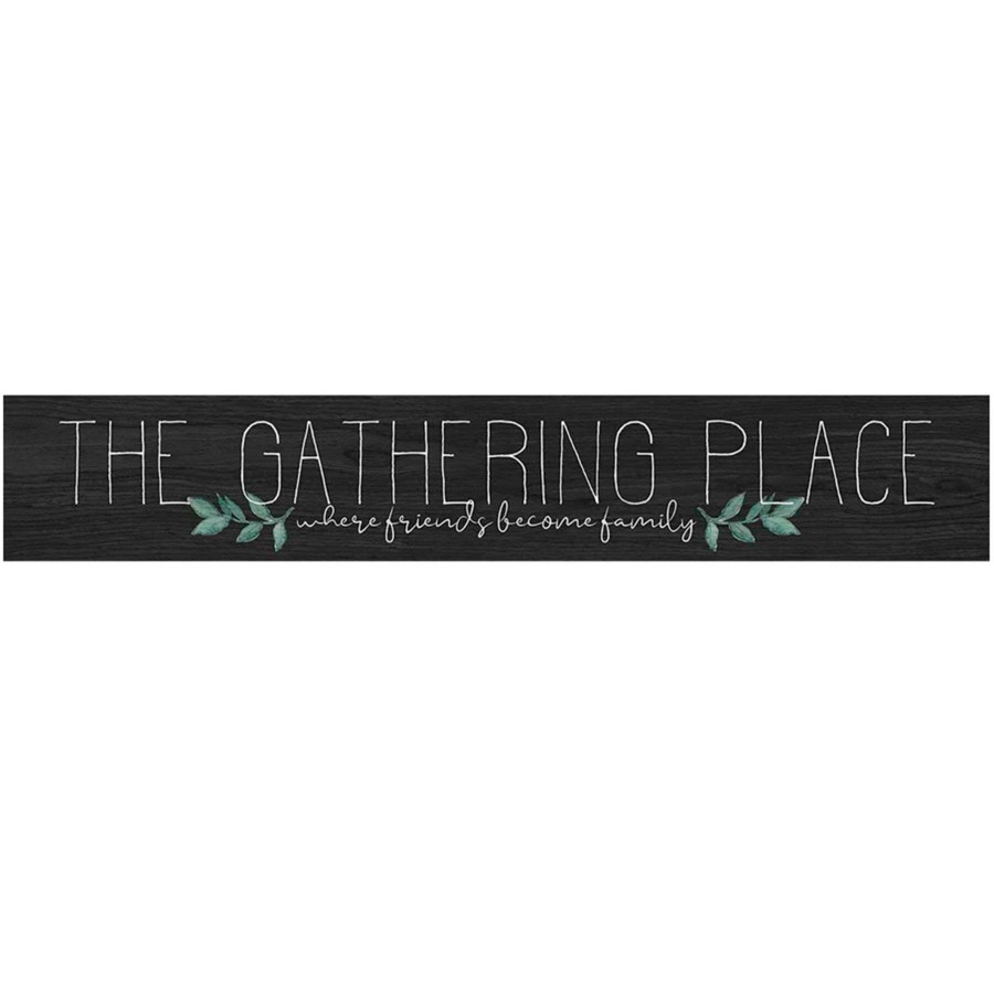 Wall Art * | 6X36 The Gathering Place Textured Wood Plaque Superior Style