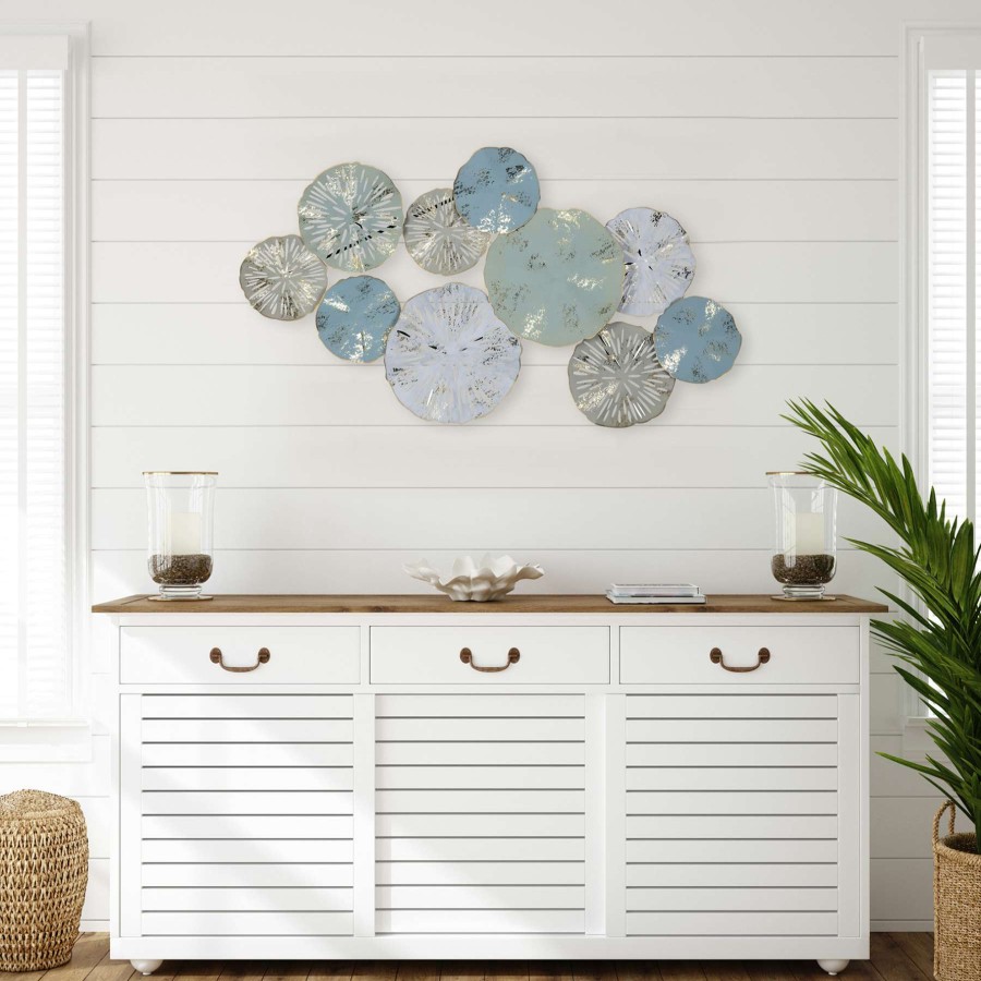 Wall Art * | Ty Pennington Seaside Sand Dollar Centerpiece Wall Art, 46 25 Fire Sale