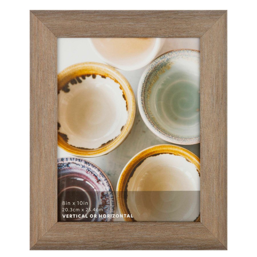 Tabletop Frames * | 8X10 Metallic Brown Wash Scoop Profile Tabletop Photo Frame For Sale