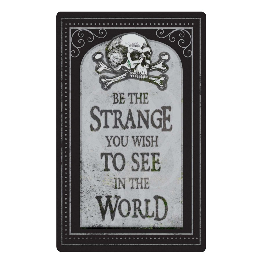 Wall Art * | Be The Strange Metal Halloween Wall Sign, 16.9 11 Attractive Model