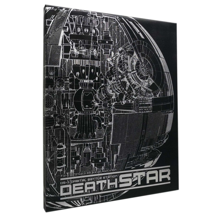 Wall Art * | Star Wars Death Star Metallic Canvas Wall Art, 16 20 Store