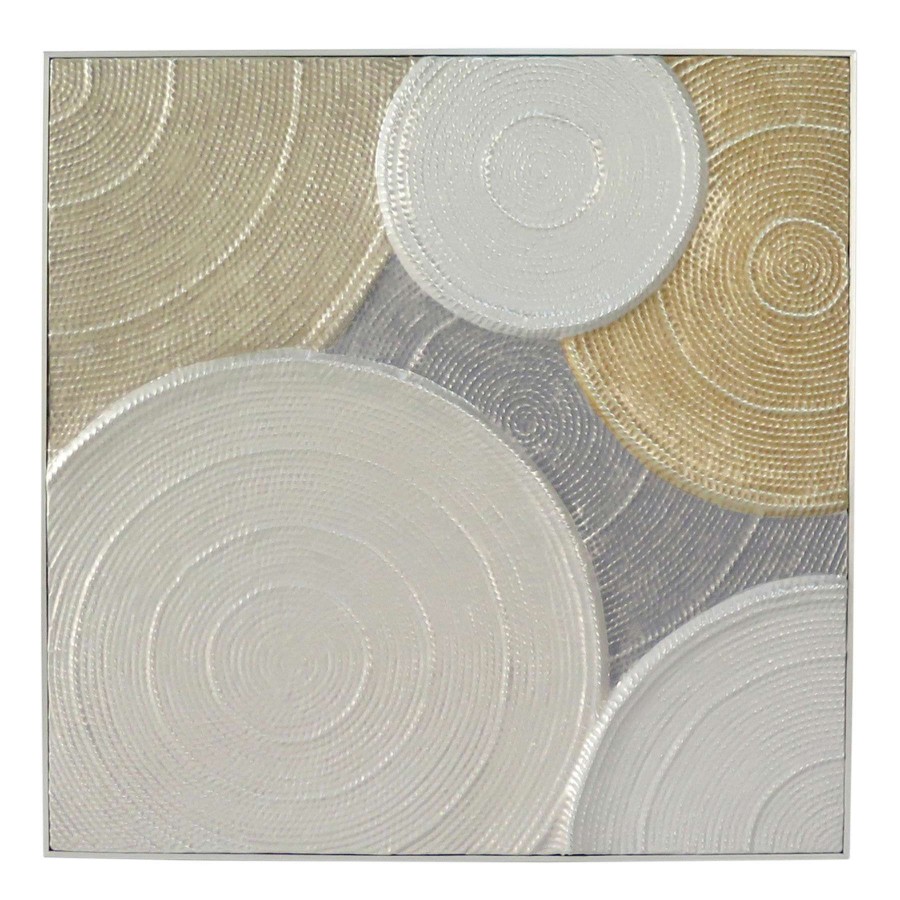 Wall Art * | Embossed Metal Circle Wall Art, 37 Unique Style