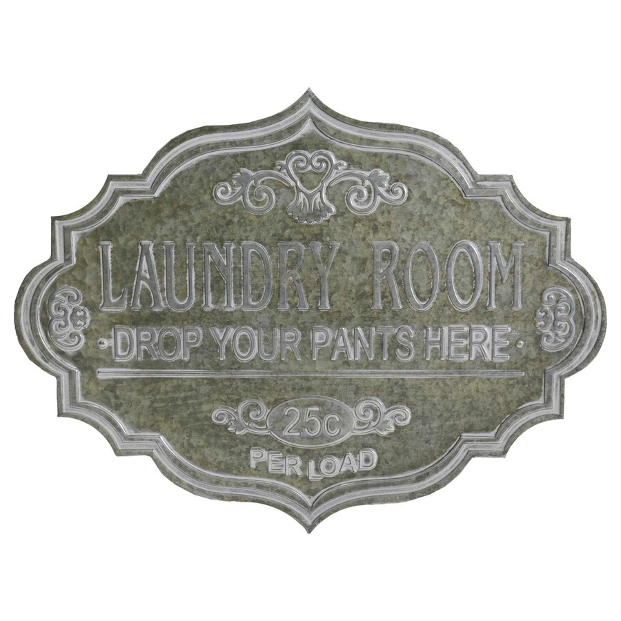 Wall Art * | 24X18 Laundry Room Decorative Metal Sign Sale Online