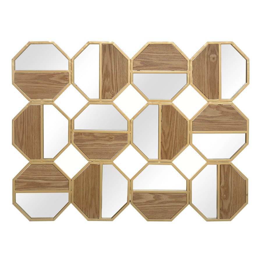 Wall Art * | Geometric Mirrors Wall Decor, 36 27 Store