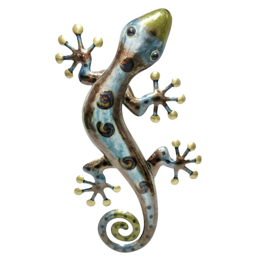 Wall Art * | Metal Gecko Wall Decor, 28 At Discount Prices