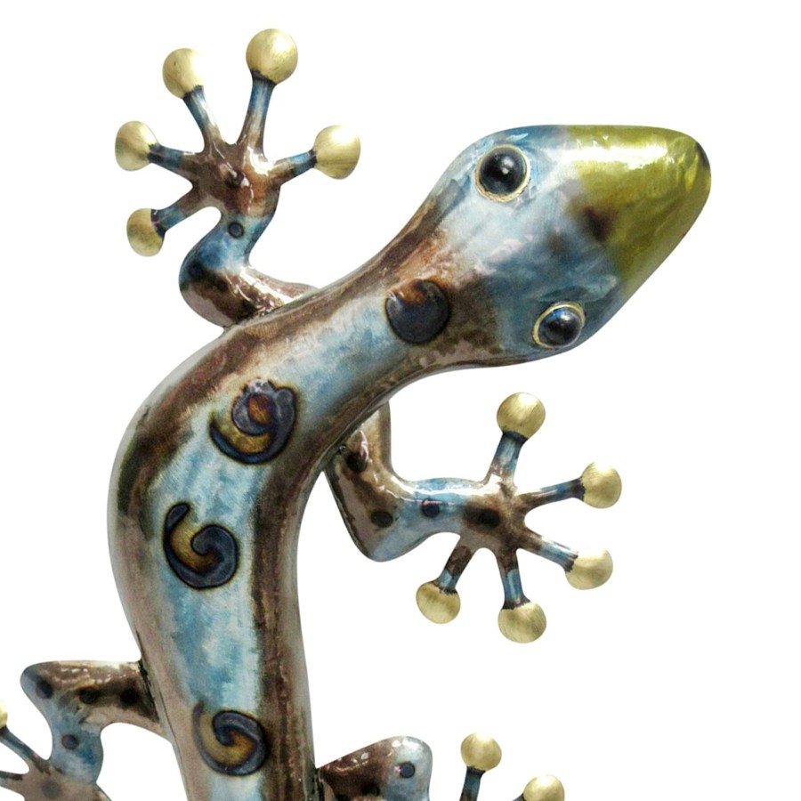 Wall Art * | Metal Gecko Wall Decor, 28 At Discount Prices