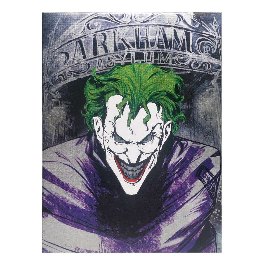 Wall Art * | Joker Metallic Canvas Wall Art, 12 16 Fire Sale