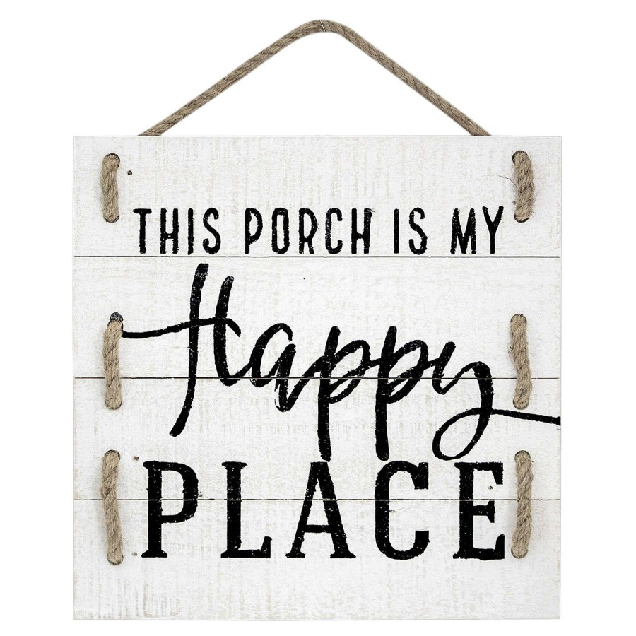 Wall Art * | This Porch Is My Happy Place Wooden Sign, 12 Discounts