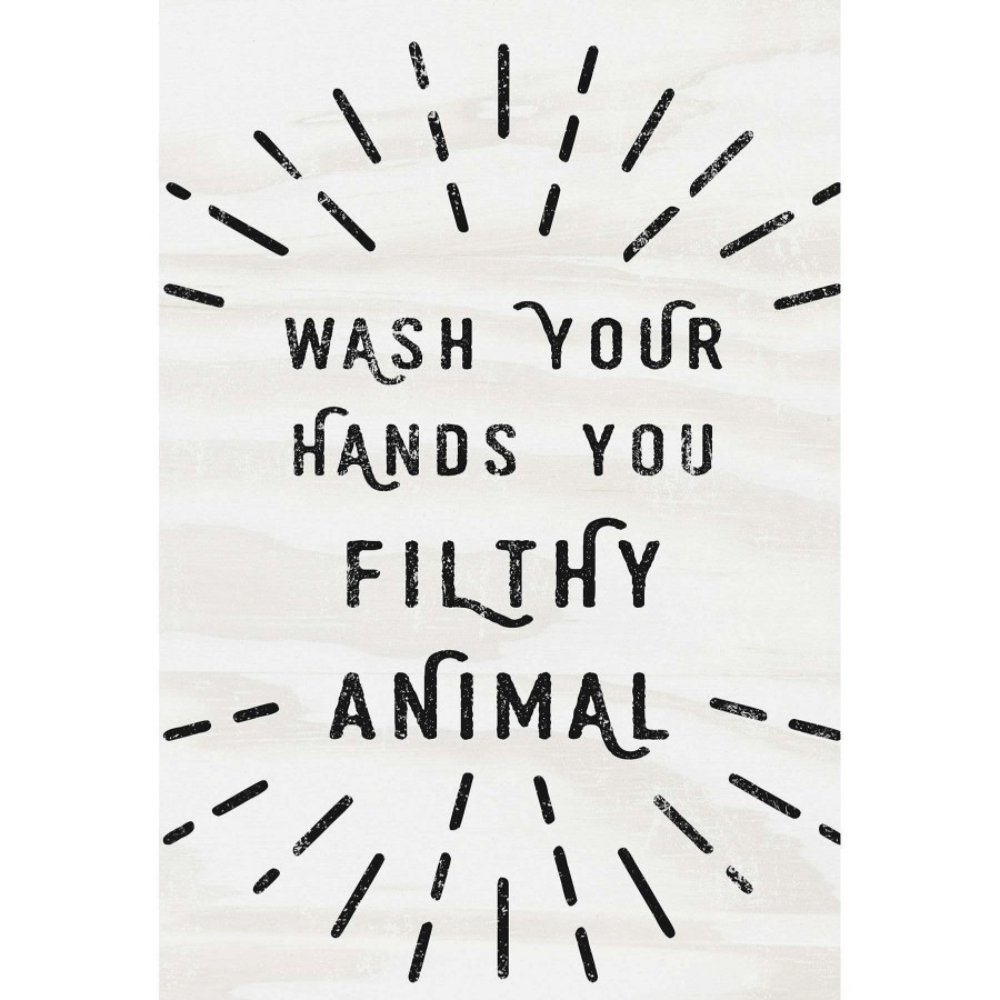 Wall Art * | Wash Your Hands Canvas Wall Art, 18 24 Special Design