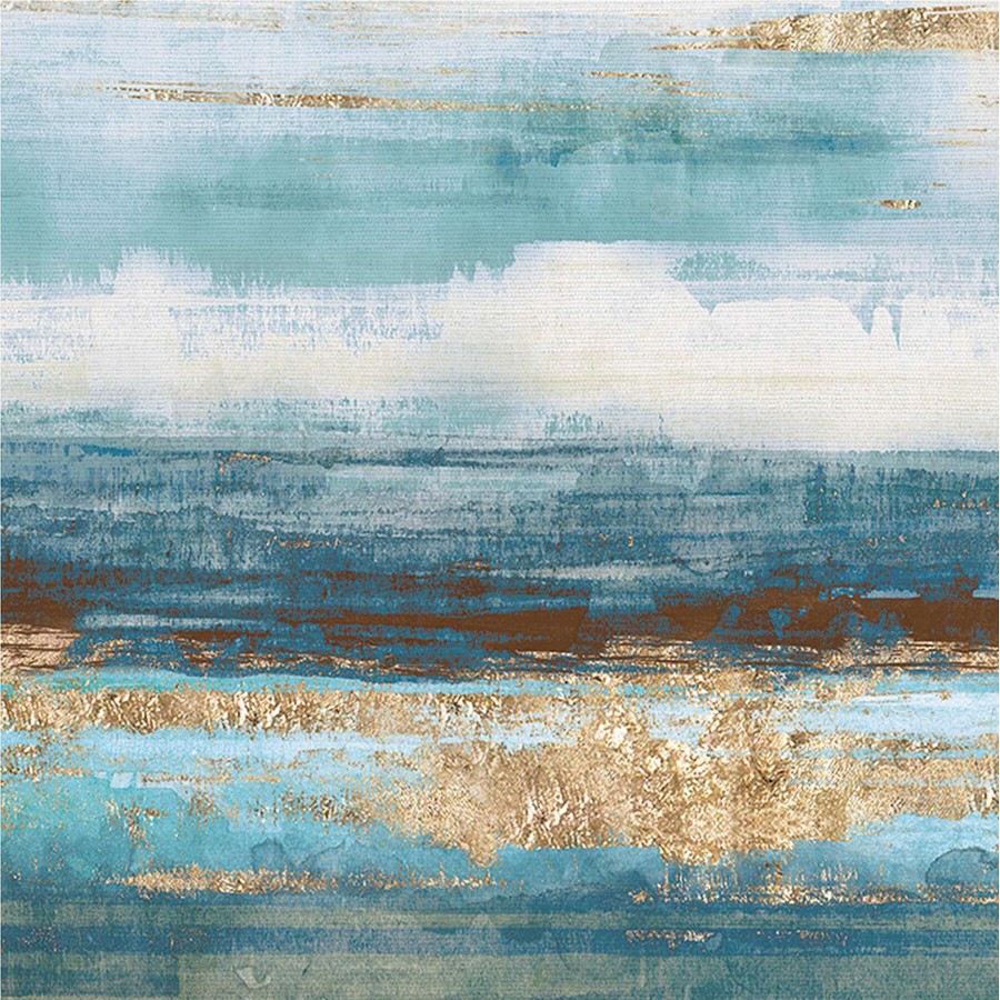 Wall Art * | Aqua Striations Canvas Wall Art, 12 Typical Style