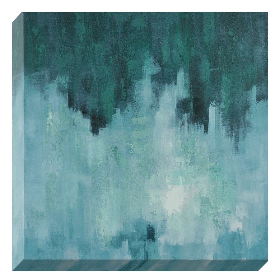 Wall Art * | Laila Ali Teal Abstract Canvas Wall Art, 30 Special Design