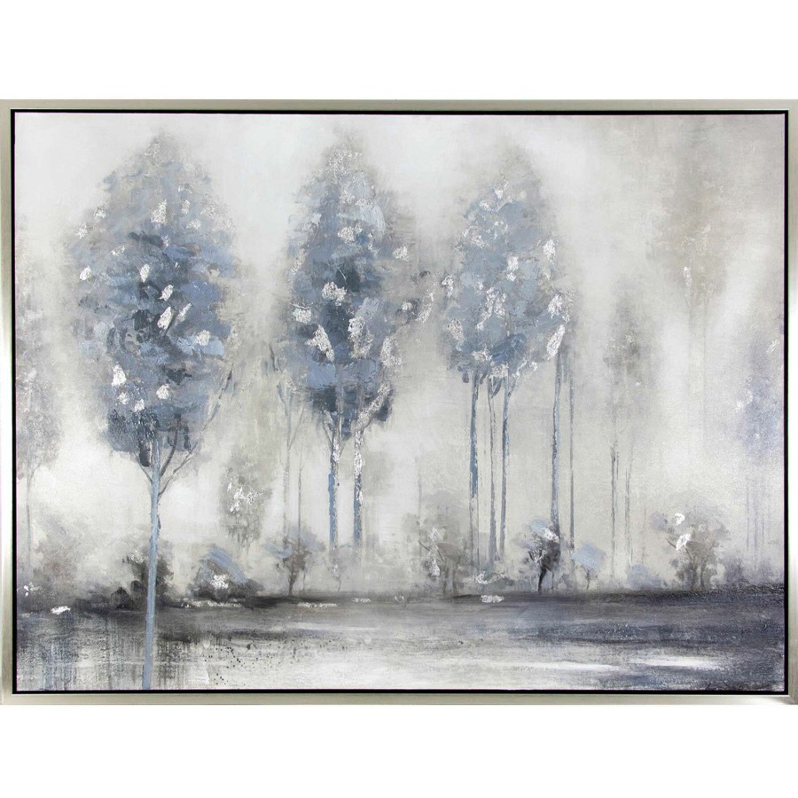 Wall Art * | Ga Tex 36X48 Blue/Silver Trees Best Quality