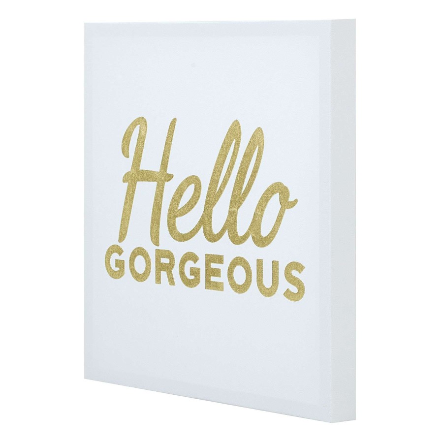 Wall Art * | Hello Gorgeous Canvas Wall Art, 12 Shop