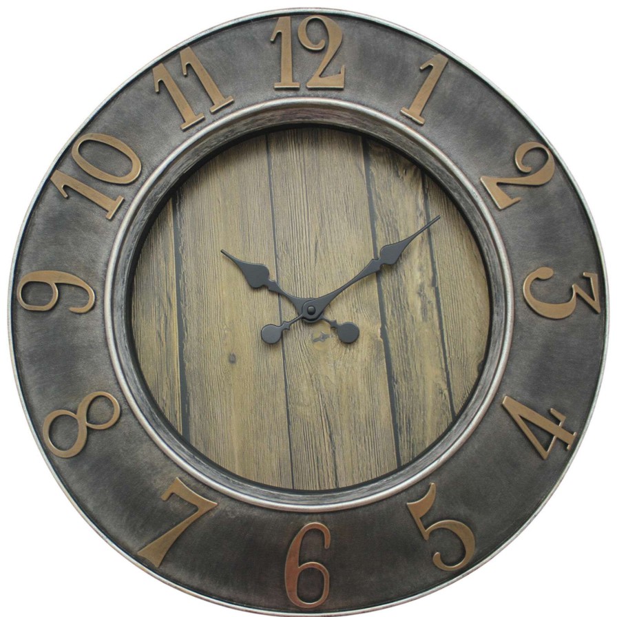 Clocks * | 20In Round Clock Exactly Discount