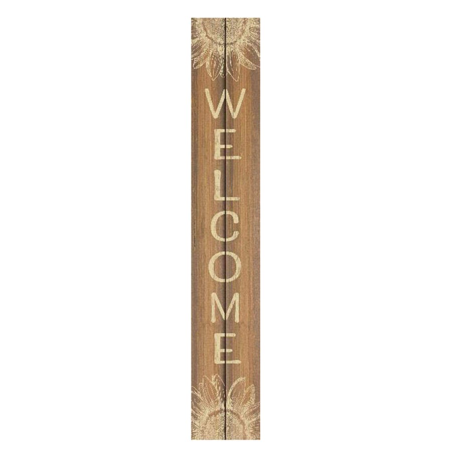 Wall Art * | Honeybloom Welcome Sunflower Wall Sign, 6 36 At Lower Price