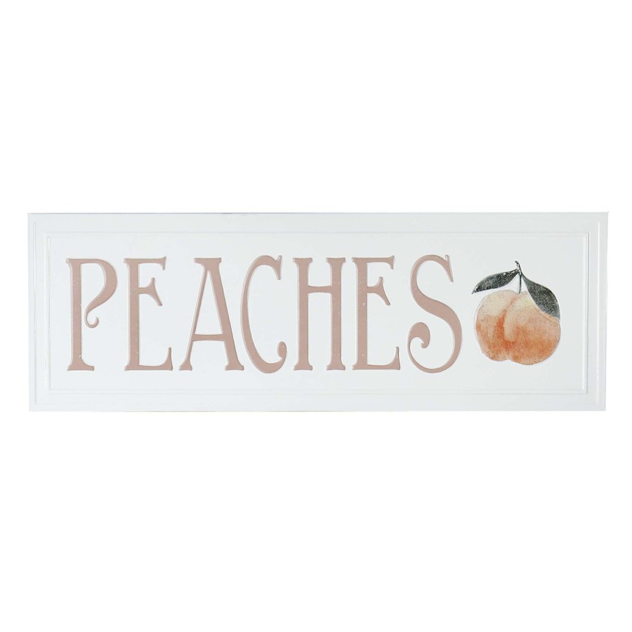 Wall Art * | Peaches Metal Wall Art, 24 8 The Latest Fashion