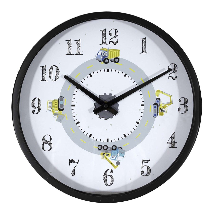 Clocks * | 12D Construction Zone Clock Online Discount