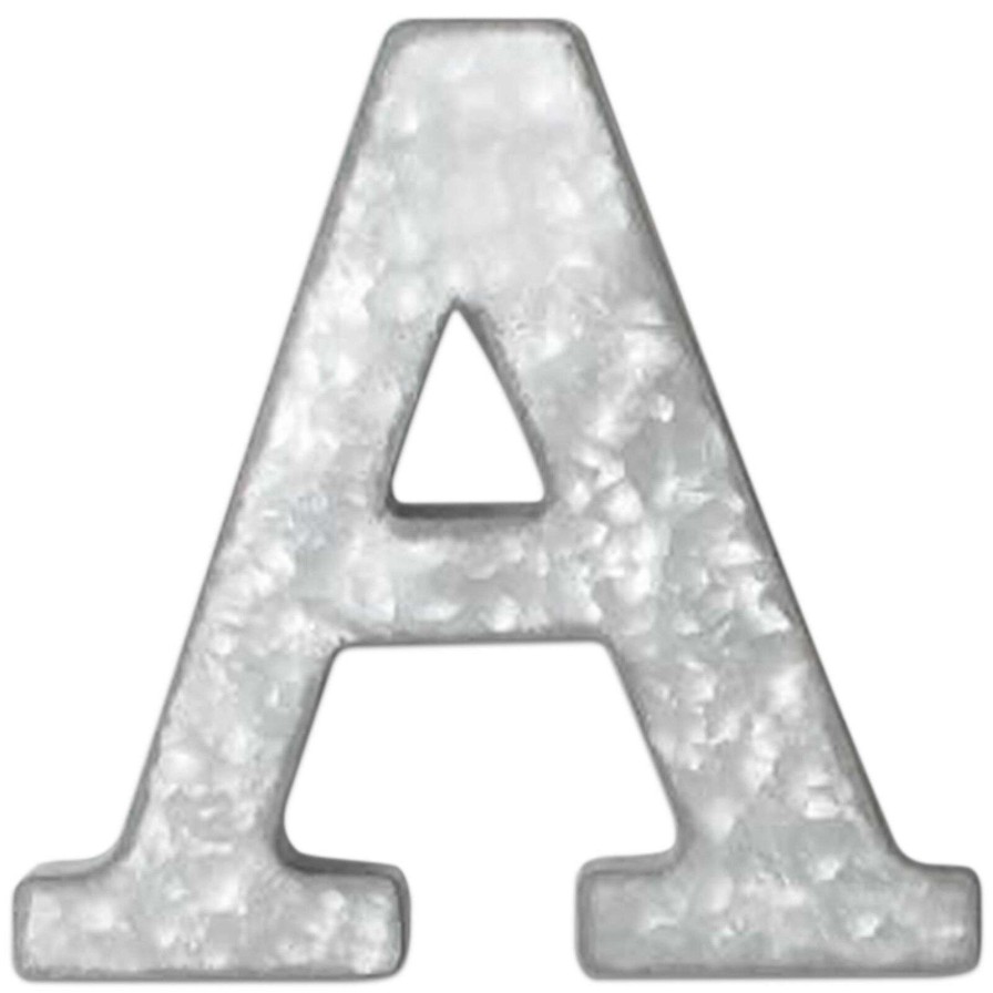 Wall Art * | 12In. Galvanized Metal Monogram A Shoping Model