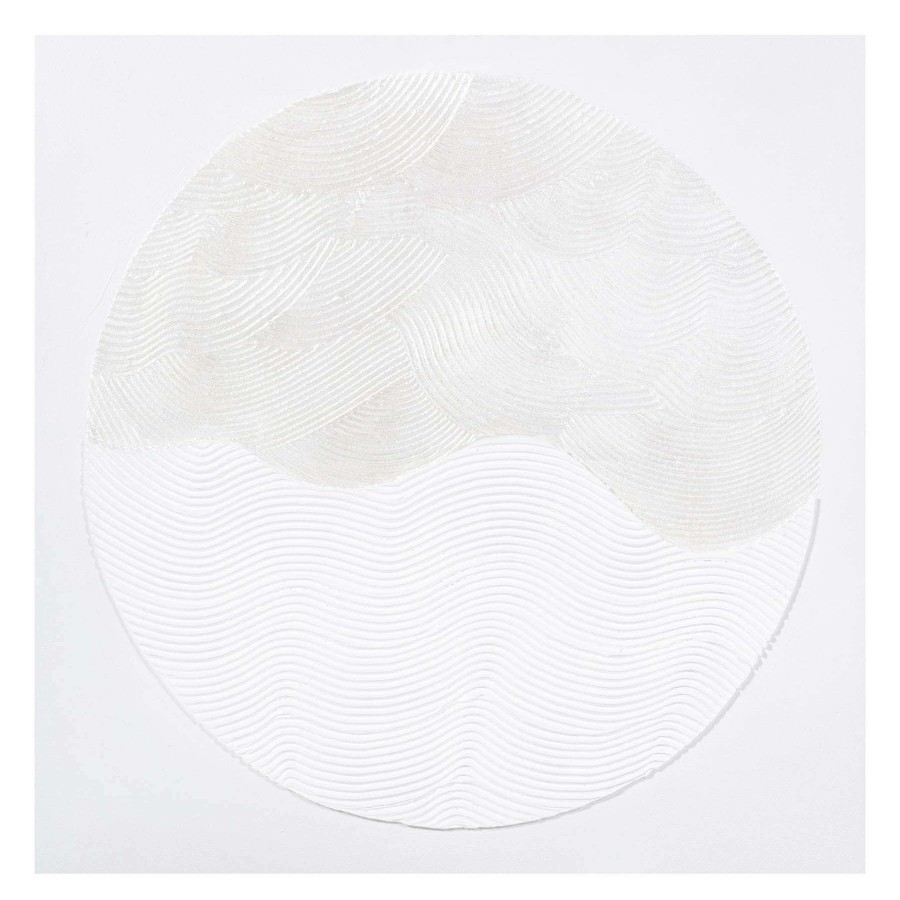 Wall Art * | Gesso Circle Impasto Canvas Wall Art, 35 Attractive Model