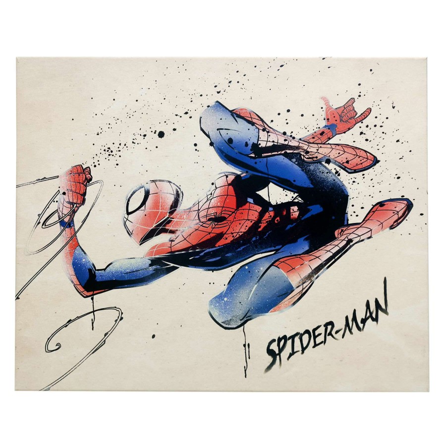 Wall Art * | 20X16 Spider-Man Splatter Canvas Wall Art At Discount Prices