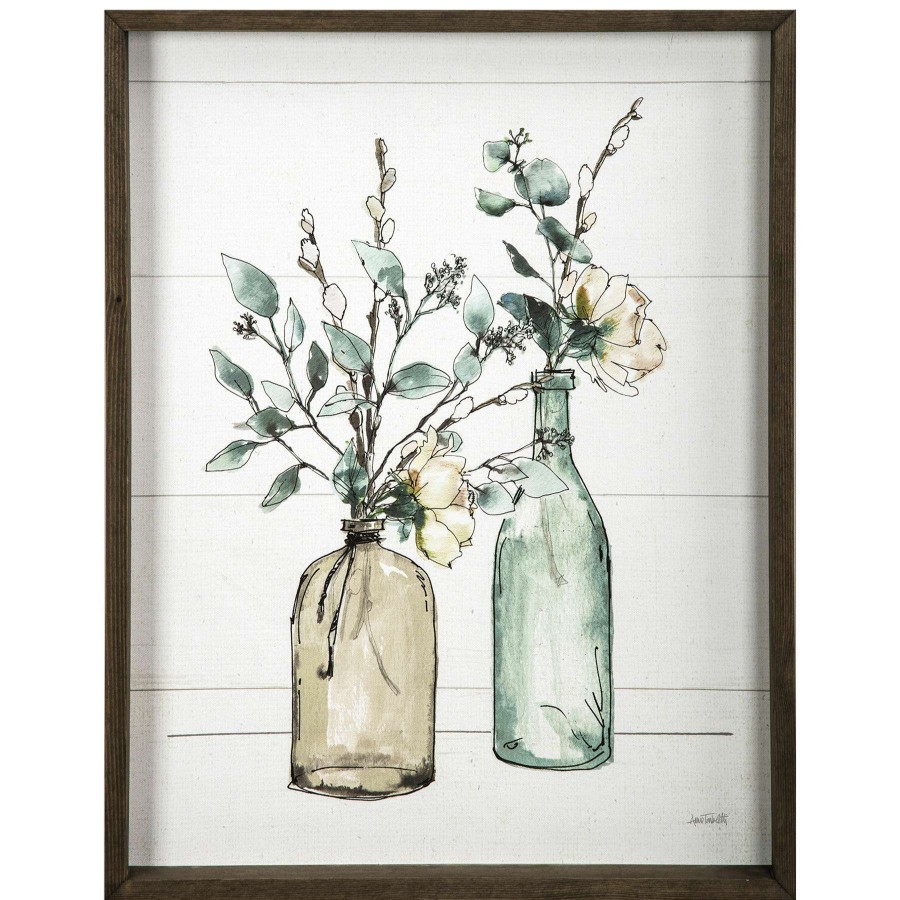 Wall Art * | Flower Vases Canvas Wall Art, 16 20 Typical Style