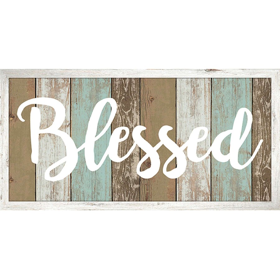 Wall Art * | 36X24 Blessed Canvas Fire Sale